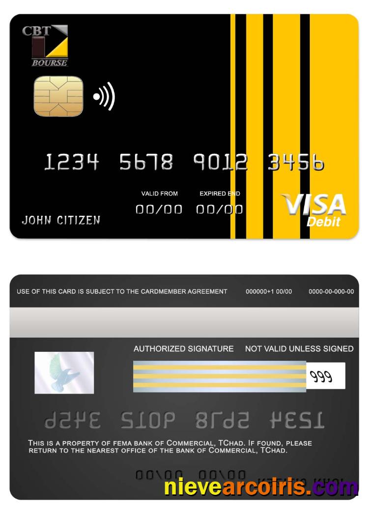 Chad  Commercial bank TChad visa card